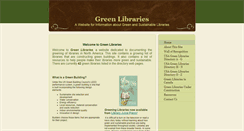 Desktop Screenshot of greenlibraries.org